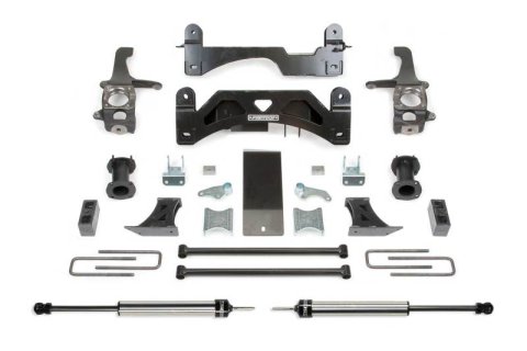 Fabtech 07-15 Toyota Tundra 2/4WD 6in Basic Sys w/C/O Spacers & Rr Dlss (1x fabFTS26020BK, 1x fabFTS26021BK, 1x fabFTS26022BK, 2x fabFTS810602)