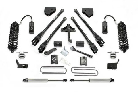 Fabtech 11-16 Ford F250/F350 4WD 4in 4Link Sys w/4.0 & 2.25 (Bundled Kit)