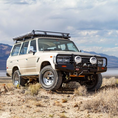 ARB Deluxe Bumpers for 1980-1989 LAND CRUISER - 3410100B Bumpers, Bumpers, Front, Fabricated, Steel, Black Powdercoated, Toyota, Sold as a Kit