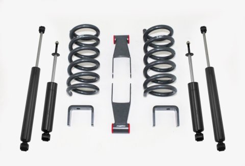 MaxTrac 98-09 Ford Ranger 2WD 6 Cyl (Non StabiliTrak) 2in/3in Lowering Coil Kit (2x mxt1300SL-1, 2x mxt2200LL-9, 1x mxt253020-6, 1x mxt303030)
