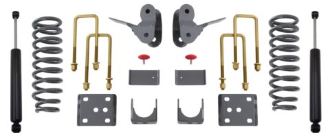 MaxTrac 04-08 Ford F-150 2WD/4WD V8 Extended/Crew Cab 2in/4in Lowering Coil Kit (2x mxt2200LL-9, 1x mxt253120, 1x mxt303140)