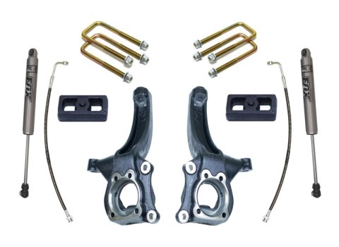 MaxTrac 15-18 Chevrolet Colorado 2WD 4in/2in MaxPro Elite Spindle Lift Kit w/FOX Shocks (1x mxt700440, 1x mxt900420F)