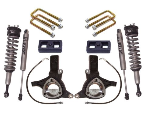 MaxTrac 07-16 GM C1500 2WD w/Cast Steel Susp. 6in/3in Spindle Lift Kit w/FOX Shocks (1x mxt701330BL, 1x mxt871325F, 1x mxt901340F)