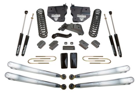 MaxTrac 13-18 RAM 3500 4WD 6in/3in MaxPro Coil Lift Kit w/4-Link Arms & MaxTrac Shocks (Bundled Kit)