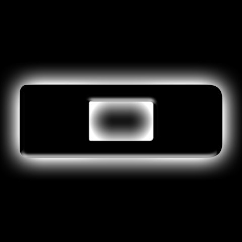 ORACLE Lighting Universal Illuminated LED Letter Badges - Matte Blk Surface Finish - D