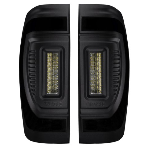 Oracle 19-23 GMC Sierra Black Series Flush Style LED Tail Lights - Factory Halogen