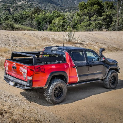 Westin 05-21 Toyota Tacoma 5ft Bed Overland Cargo Rack - Textured Black (1x wes51-20015, 1x wes51-30005)