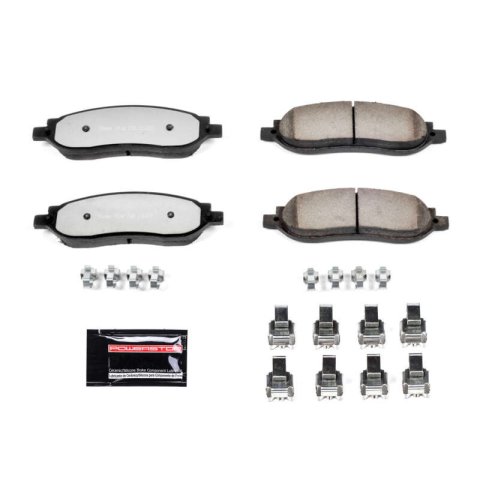 Power Stop Z36 Truck and Tow Brake Upgrade Kits K1782-36 Rotors/Pads, Drilled/Slotted, Iron, Zinc Dichromate Plated, Front/Rear, Ford, Kit