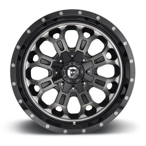 Fuel Off-Road Crush D561 Gloss Black Wheels with Dark Tint Machined Face 17x9 Wheels, Crush, 5x4.55x5.0 MBD4.50 -12 78.1, MBD-Matte BLK MACH