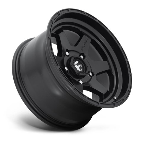Fuel Off-Road Shok D664 Matte Black Wheels 20x9 Wheel, D664, 20 x 9, Aluminum, Black, 6 x 139.7mm Bolt Pattern, +1mm Offset, 5.040 in. Backspace, Each
