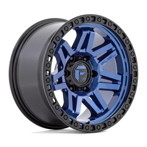 Fuel Off-Road Syndicate D813 Dark Blue Wheels with Black Ring 17x9 Wheels, D813, Aluminum, Finish, Beadlock Ring, 17 in. x 9 in., 6 x 139.70mm/5.5 in. Bolt Circle, 4.53 in. Backspace, Each