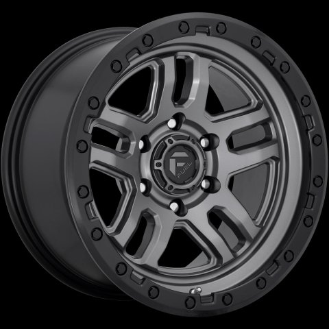Fuel Off-Road Ammo D701 Anthracite Wheels with Black Ring 17x9 WHEEL, 17X9 6X4.5 MT-GNMTL-BBR 01MM
