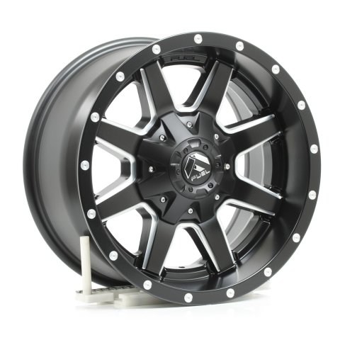 Fuel Off-Road Maverick D538 Series Matte Black with Milled Accents Wheels 17x9 Wheel, D538, 17 in. x 9 in., Aluminum, Black, 6 x 5.50 in./135mm Bolt Circle, 4.5 in. Backspace