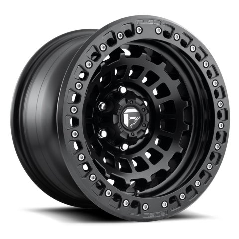 Fuel Off-Road Zephyr D101 Beadlock Matte Black Wheels 17x9 Wheel, Beadlock, 17 x 9, Aluminum, Black, 5 x 150mm Bolt Pattern, -15mm Offset, 4.410 in. Backspace, Each