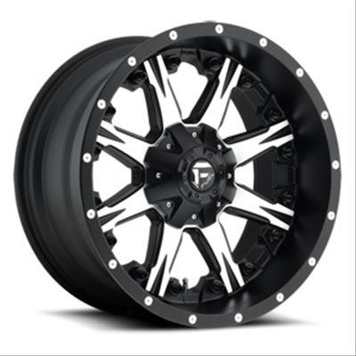 Fuel Off-Road NUTZ D541 Series Matte Black Wheels with Machined Face 20x10 Wheel, D541, Aluminum, Black, 20 x 10.0 in., 5 x 4.50/5.00 in. Bolt Circle, 4.500 in. Backspace, Each