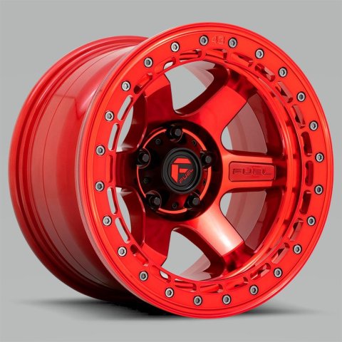 Fuel Off-Road Block D123 Candy Red Beadlock Wheels 17x9 BLOCK BL 17X9 6X5.5 106.1 QL -15MM