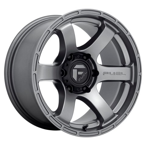 Fuel Off-Road Rush D767 Matte Gunmetal Wheels 18x9 Wheels, D767, 18x9, Aluminum, 1-Piece, Gunmetal, Satin, 6 x 135 Bolt Pattern, +1mm Offset, 0 B-space, Conical Lug, 2,500 lbs., Each