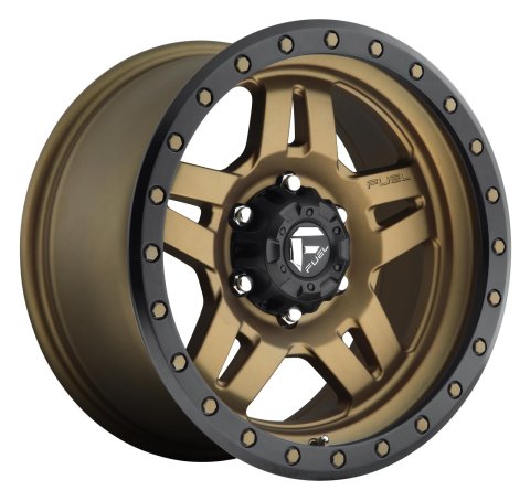Fuel Off-Road Anza D583 Series Matte Bronze Wheels with Black Ring 17x8.5 WHEEL FUEL - ANZA D-583 6x5.5 BR 4.5 -06 108