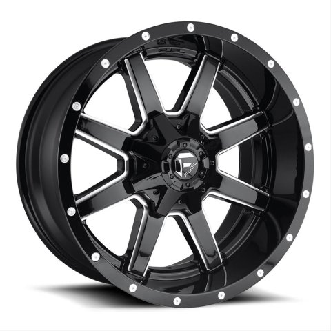Fuel Off-Road Maverick D610 Series Gloss Black Wheels with Milled Accents 18x9 Wheels, Maverick, 6x1356x5.5 NBL5.75 20 106.4, NBL-Gloss BLK MIL