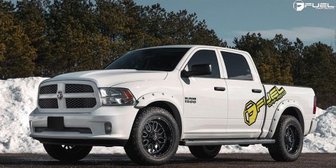 Fuel Off-Road Titan D588 Series Gloss Black Wheels with Milled Accents 20x9 Wheels, Accents, 20 in. x 9.0 in., Aluminum, 6 x 135mm/5.5 in. Bolt Circle, 5.000 in. Backspacing, Each