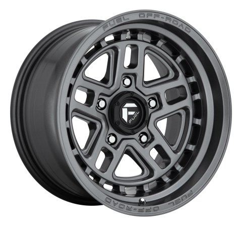 Fuel Off-Road Nitro 6 D668 Matte Anthracite Wheels 17x9 Wheels, D667, 17 x 9, Aluminum, Anthracite, x 139.7mm Bolt Pattern, +1mm Offset, 5.040 in. Backspace, Each
