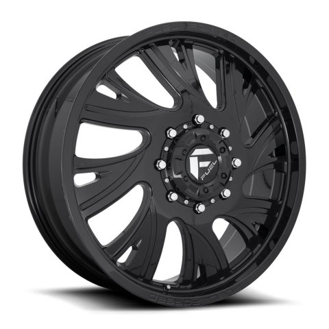 Fuel Off-Road FF41D Gloss Black Dually Wheels with Milled Accents 28x8.25 Wheels, FF41D, 28 x 8.25, Aluminum, Black, Accents, 10 x 285.75mm Bolt Pattern, +105mm Offset, 8.760 in. Backspace, Each