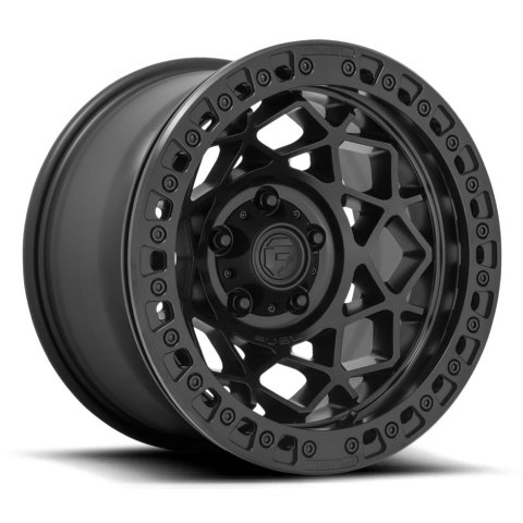 Fuel Off-Road Unit D120 Matte Black Beadlock Wheels 17x9 UNIT BEADLOCK 5x127.00 BLACKOUT (-15 mm)