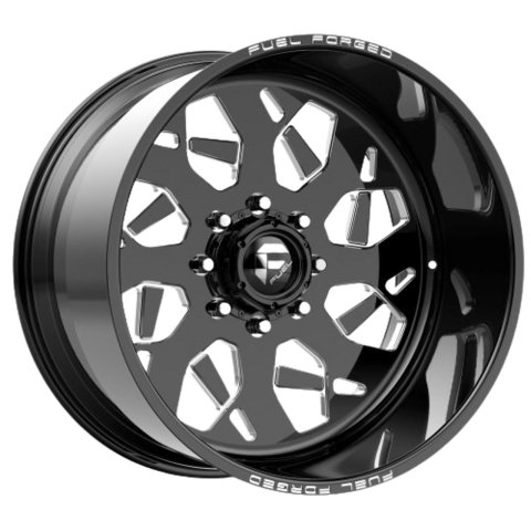 Fuel Off-Road Recife FF111 Gloss Black Wheels with Milled Accents 20x9 20X9 5X4.5 GL-BLK-MIL 0MM