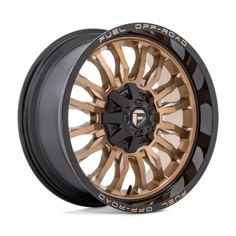 Fuel Off-Road ARC D797 Platinum Bronze Wheels with Gloss Black Lip 22x10 22X10 8X170 BRNZ BLK-LP -18MM