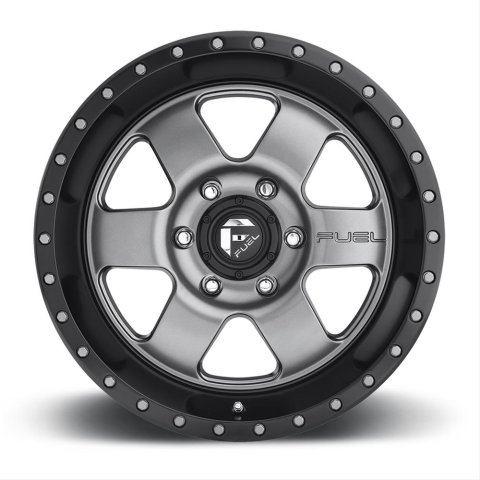Fuel Off-Road Podium D619 Series Anthracite Gray Wheels with Black Lip 18x9 Wheels, Podium, 8x180 GD 5.75 20 124.3, GD -Matte GUN