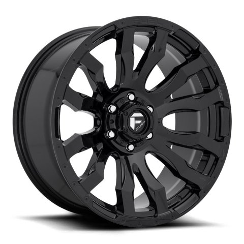 Fuel Off-Road Blitz D675 Gloss Black Wheels 18x9 Wheels, D675, 18 x 9, Aluminum, Black, 8 x 165.1mm Bolt Pattern, +1mm Offset, 5.040 in. Backspace, Each