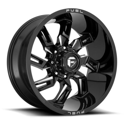 Fuel Off-Road Lockdown D747 Gloss Black Milled Wheels 22x10 LOCKDOWN 22X10 8X170 125.1 NBL -18M