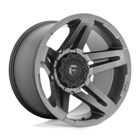 Fuel Off-Road SFJ D764 Matte Gunmetal Wheels 20x9 Wheel, D764, 20 x 9, Aluminum, Gunmetal, 5 x 127mm/139.7mm Bolt Pattern, +1mm Offset, 5.040 in. Backspace, Each