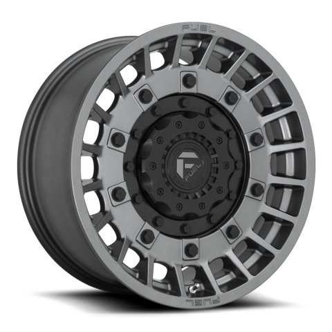 Fuel Off-Road Militia D726 Anthracite Wheels with Matte Black Accents 17x9 MILITIA 5x114.30/5x127.00 MATTE ANTHRACITE & BLACK (-12 mm)