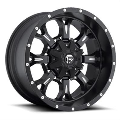 Fuel Off-Road Krank D517 Series Matte Black with Milled Accents Wheels 18x9 Wheel, D517, 18 in. x 9 in., Aluminum, Black, 8 x 6.50 in. Bolt Circle, 5.00 in. Backspace