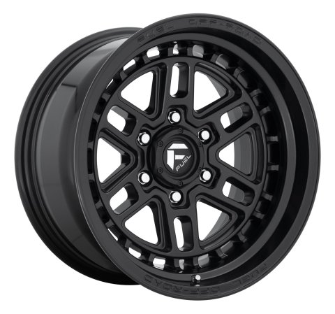 Fuel Off-Road Nitro 6 D667 Matte Black Wheels 17x9 Wheels, D667, 17 x 9, Aluminum, Black, x 135mm Bolt Pattern, +1mm Offset, 5.040 in. Backspace, Each