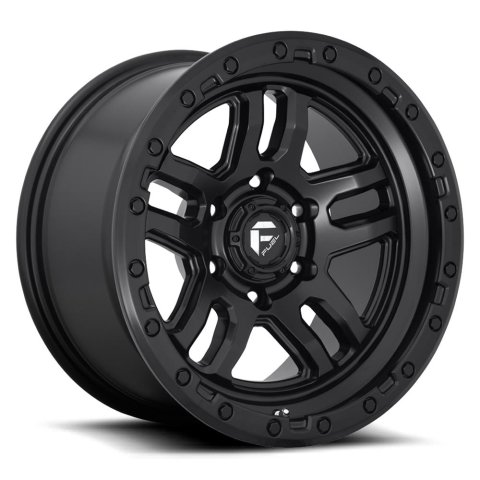 Fuel Off-Road Ammo D700 Matte Black Wheels 17x9 Wheels, D700, 17 x 9, Aluminum, Black, 6 x 139.7mm Bolt Pattern, +1mm Offset, 5.040 in. Backspace, Each