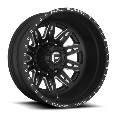 Fuel Off-Road FF26D Gloss Black Wheels with Milled Accents 22x8.25 Wheel, FF26D, 22 x 8.25, Aluminum, Black, Accents, 10 x 225mm Bolt Pattern, -201mm Offset, -3.290 in. Backspace, Each