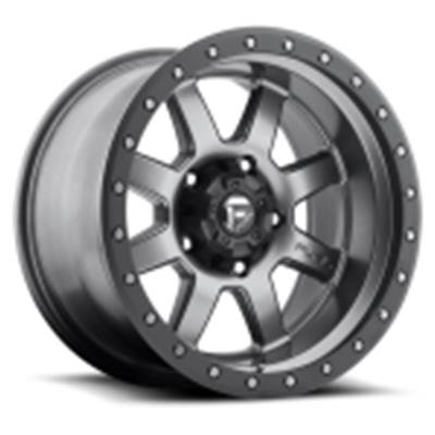 Fuel Off-Road Trophy D552 Series Matte Gunmetal Wheels with Black Rings 20x9 Wheel, D552, 20 in. x 9.0 in., Aluminum, Gray, 6 x 5.50 in. Bolt Circle, 5.000 in. Backspace