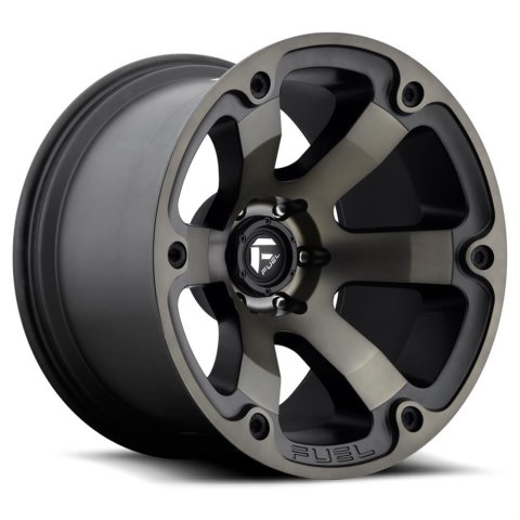 Fuel Off-Road Beast D564 Series Matte Black with Machined DDT Face Wheels 17x9 Wheel, AUS 6x139.7 MBD6.34 35 108
