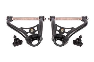 BMR 68-74 Chevrolet Nova Non-Adj. Upper A-Arms w/ STD. Ball Joint (Delrin) - Black Hammertone