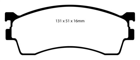 EBC Redstuff Ceramic Brake Pads DP31409C Pads, Redstuff, Ceramic, Front, Mazda, Protege, Protege5, Set