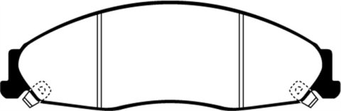 EBC Greenstuff Passenger Car Organic Brake Pads DP21645 Pads, Greenstuff, Organic, Front, Cadillac, Pontiac, Set