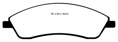 EBC Redstuff Ceramic Brake Pads DP31692C Pads, Redstuff, Ceramic, Front, Cadillac, Pontiac, Passenger Car, Set