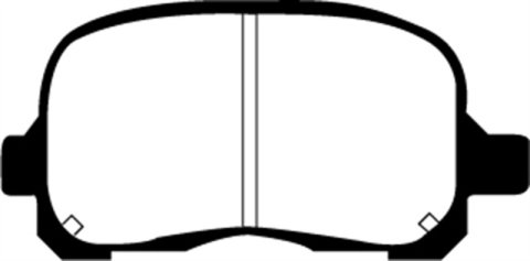 EBC Greenstuff Passenger Car Organic Brake Pads DP21195 Pads, Greenstuff, Organic, 2000 Series, Car/Truck, Set