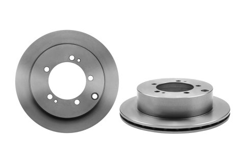 Brembo Premium UV Coated Brake Rotors 09.8436.10 Rotor, Brembo, Vented, Solid Surface, 10.24 in. Diameter, Iron, UV-Coated, Dodge, Each