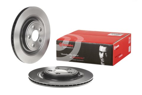 Brembo Prime UV Coated Brake Rotors 09.B312.11 Rotor, Brembo, Vented, Solid Surface, 12.84 in. Diameter, Iron, UV-Coated, Jaguar, Each