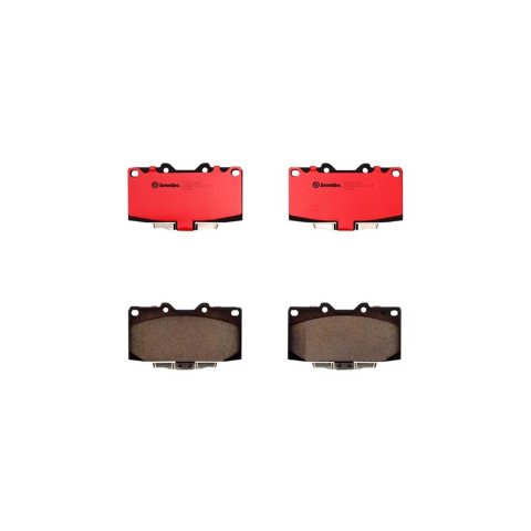 Brembo NAO Ceramic Brake Pads P56034N Pads, Brembo, Ceramic, Integrally Molded, Shims, For Nissan, Set