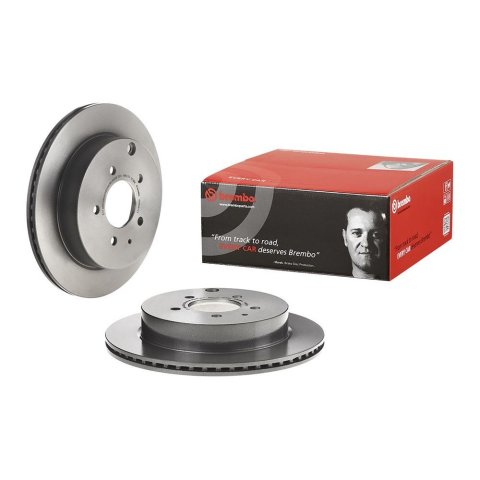 Brembo Premium UV Coated Brake Rotors 09.B541.11 Rotor, Brembo, Vented, Solid Surface, 11.89 in. Diameter, Iron, UV-Coated, Ford, Each