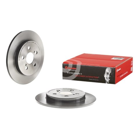 Brembo Premium UV Coated Brake Rotors 08.A534.31 Rotor, Brembo, Solid, Solid Surface, 10.2 in. Diameter, Iron, UV-Coated, Lexus, Each